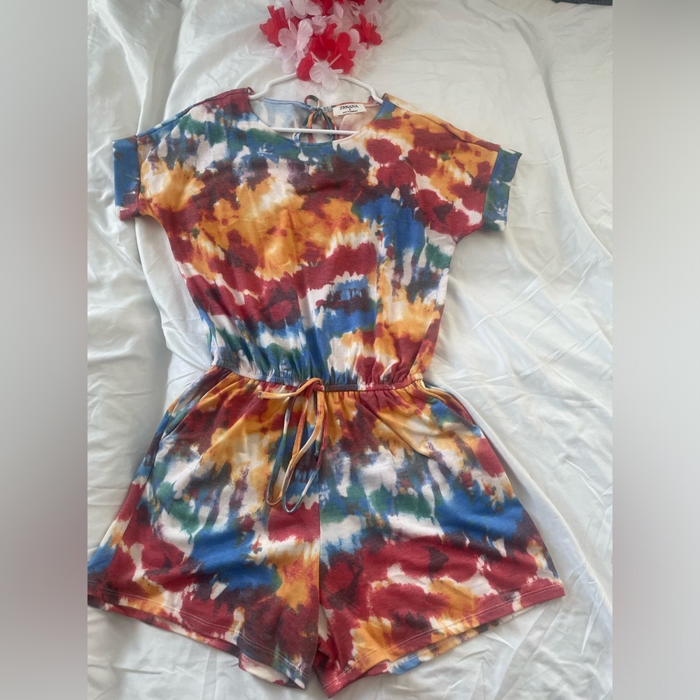 ZENANA Tie Dye Romper